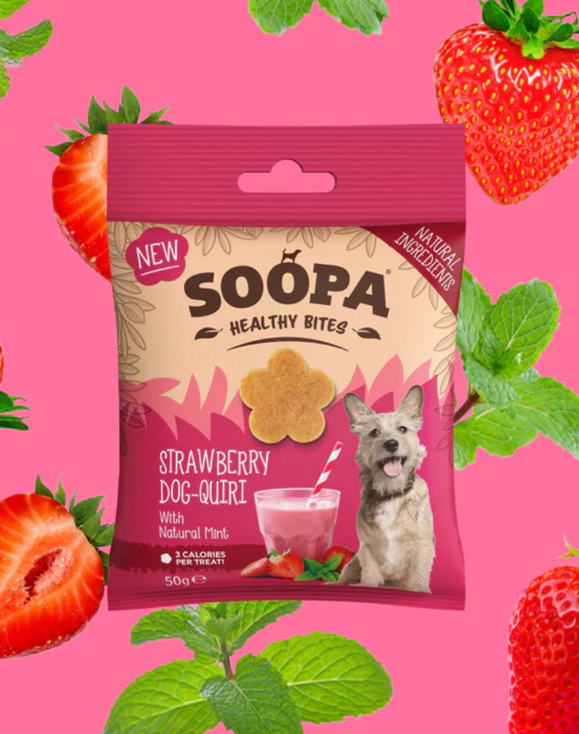 Strawberry dog-quiri healthy bites